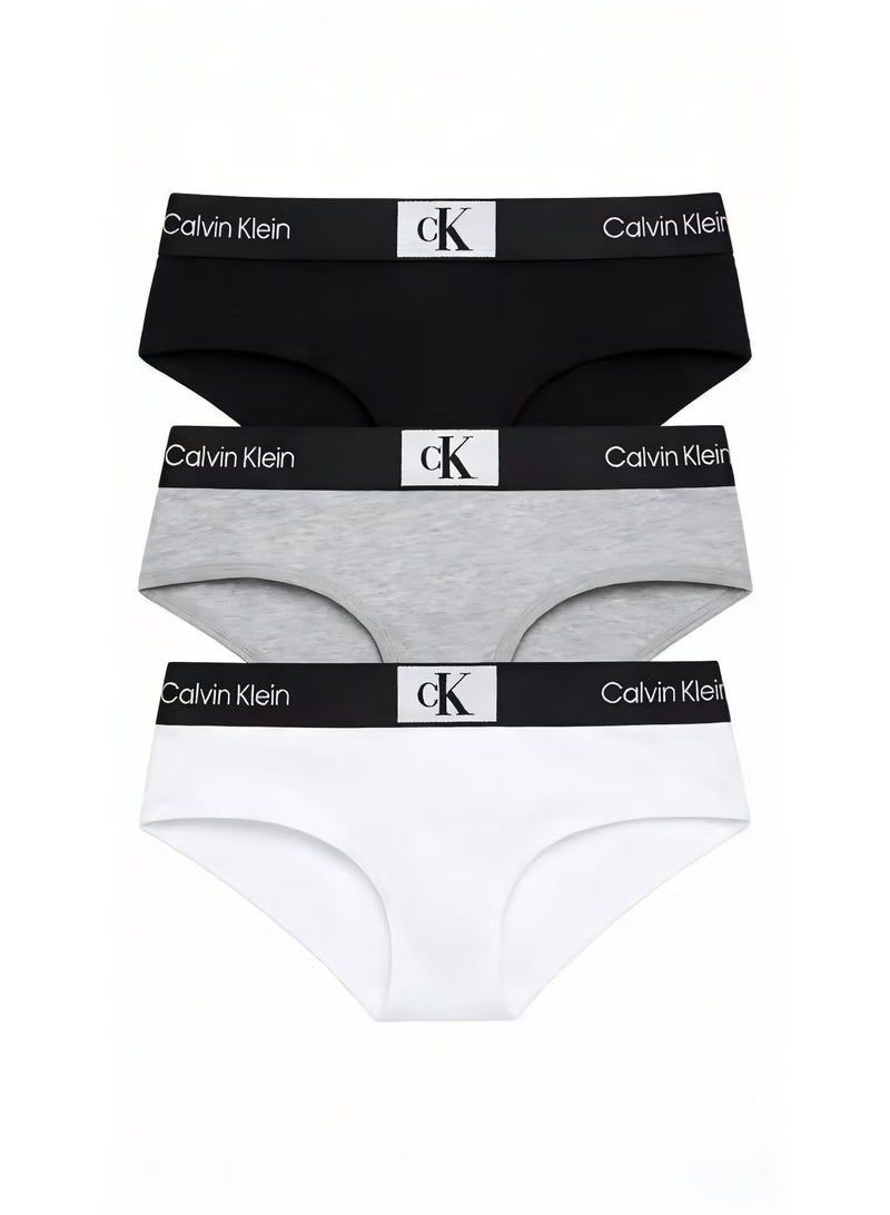 CK Women's 3-Pack Stretch Cotton Bikini Underwear