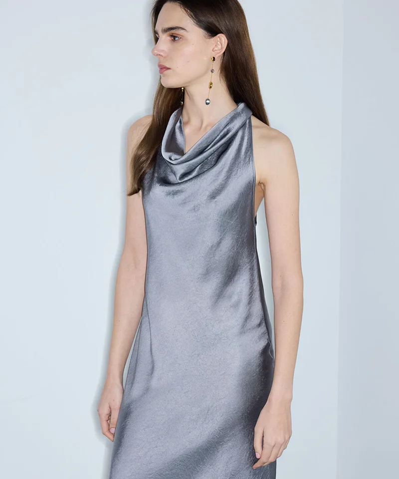 Ipekyol  Metallic-Finish Halter Dress for Women | Best Price UAE