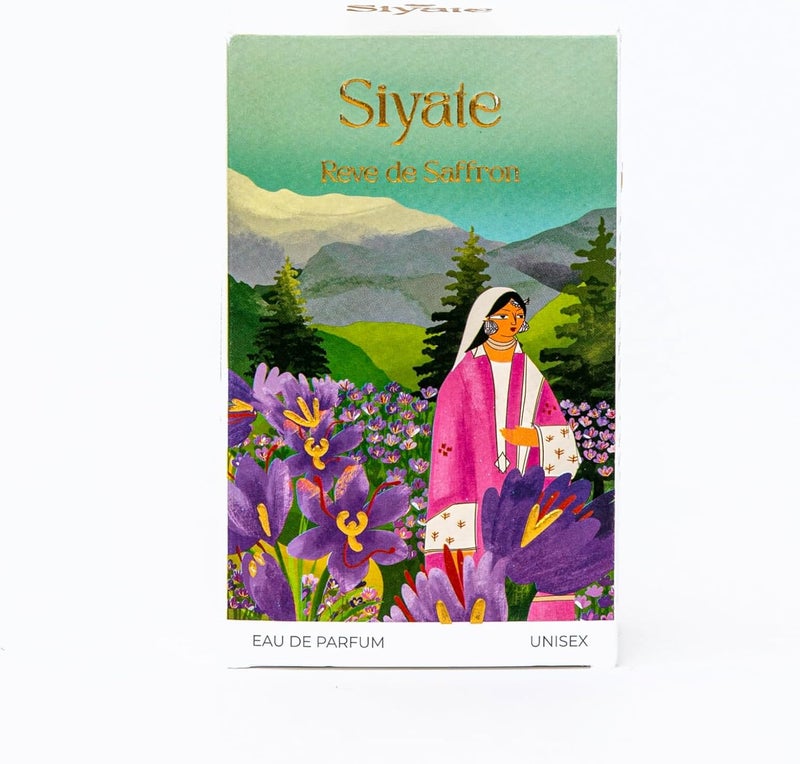 SIYATE سياتي ريف دو سافرون - عطر خشبي ناعم للجنسين برائحة الحمضيات والزعفران والفانيليا - 100 مل - Image 2