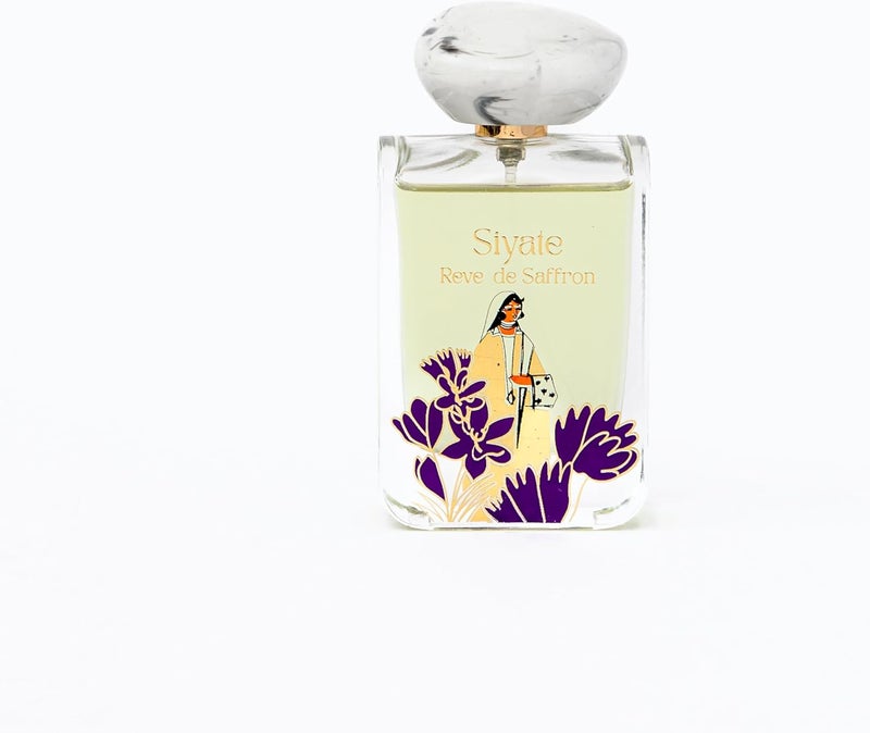 SIYATE سياتي ريف دو سافرون - عطر خشبي ناعم للجنسين برائحة الحمضيات والزعفران والفانيليا - 100 مل - Image 1