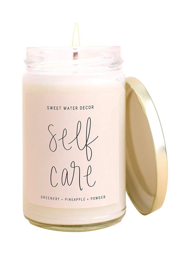 UI Intros Scented Soy Wax Candle for Home, Bedroom, Scented Soy Wax Jar Candle, Aroma Decoration Candles for Home Decor, 40 Hour Burn Time, Pineapple, Vanilla, Woods, Summer Scented Candle, Made in The India, Self Care Soy Candle - Image 1
