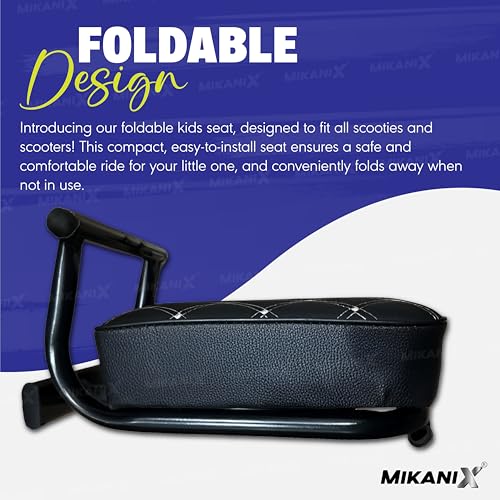 OBEROI'S TRADERS Baby Seat For Scooty | Foldable | Safety & Comfort Ride For Activa, Access 125, Jupiter, Ntorq 125, Black - Image 3