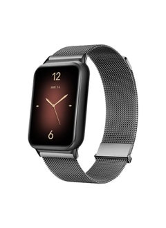 For Product Millet Bracelet 9Pro Strap Milanese Nice Magnetic Metal Millet 8Pro Watch Chain Wristband Transport-Color:Graphite Gray [double Section Model | Milan Magnetic Strap] - Applicable: For XiaomiMi Band 9pro Strap