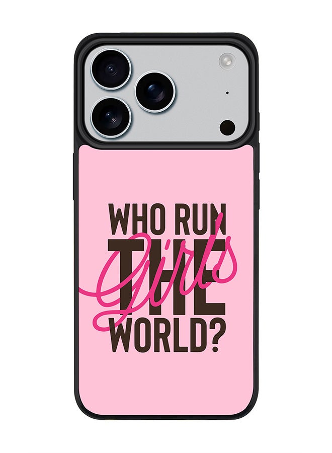 Stylizedd iPhone 17 Pro Case, [Compatible with MagSafe] Slim Magnetic cover Phone Case iPhone 17 Pro -Who run the world? - Image 1
