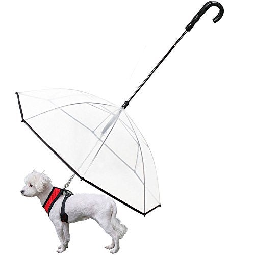 OMEM Portable Modular Dog Umbrella with Leash Pet Outdoor Rainproof Supplies Diameter 283 - Image 1