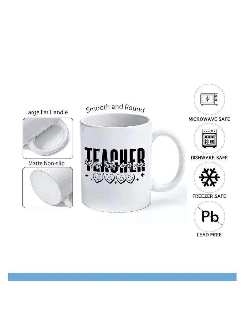 PRINTSHOP4ME Teachers Day T-Shirt And Ceramic Coffee Mug Combo–Thoughtful Gift Set For Teachers–Ideal For Women Educators–Appreciation Gift For Teacher’s Day,End Of Year Or Back To School  - Image 4