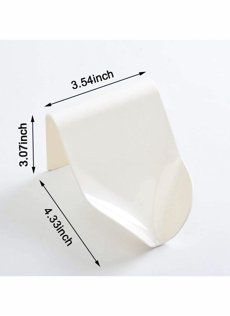 KASTWAVE - Soap Dish, Self Draining Bar Soap Holder Shower, 4 pcs Novel and Convenient Soap Saver, White, Blue, Brick Red, Yellow Bathroom Slim Compact Soap Dish Storage Holder for Bathroom Shower, 4 pcs - Image 1