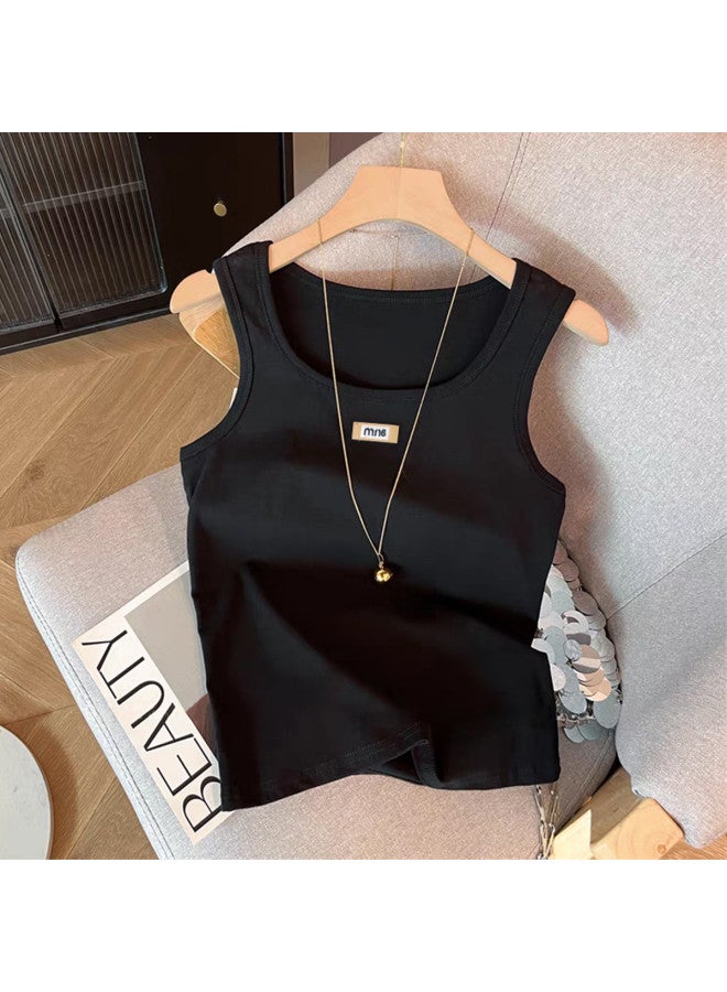 TonLion Women's Sleeveless Tank Top - Summer Slim Fit Fashionable Design Small Batch Casual Wear Layering Essential Trendy Blouse - Image 2