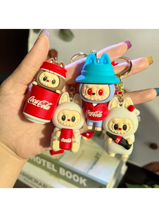 Coca-Cola Key chains, cartoon bucktoothed dolls, schoolbags, pendants, car key chains, small gifts - Image 3