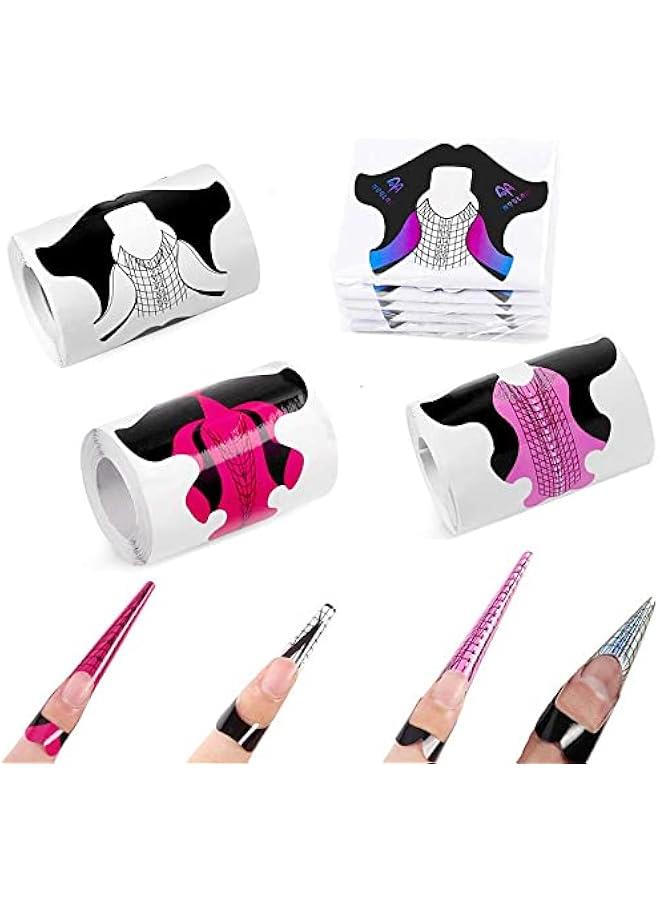 BWSJ Nail Form Ti Acrylic Extension Stickers Mani Tool DIY Salon Supplies  400 - Image 1