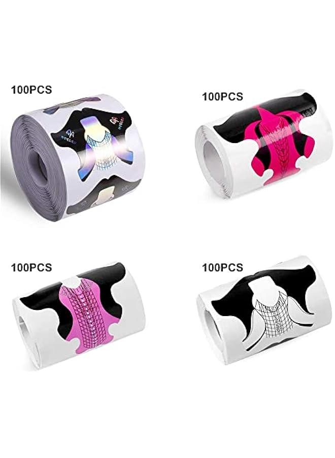 BWSJ Nail Form Ti Acrylic Extension Stickers Mani Tool DIY Salon Supplies  400 - Image 2