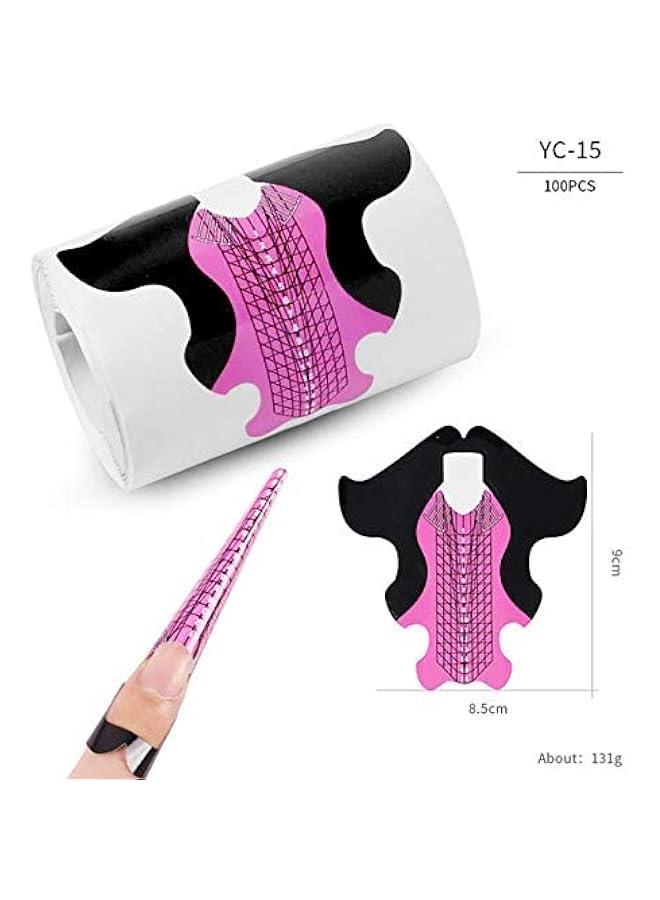 BWSJ Nail Form Ti Acrylic Extension Stickers Mani Tool DIY Salon Supplies  400 - Image 4