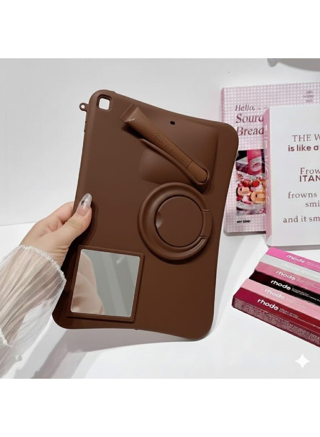 رود حافظة سيليكون ثلاثية الأبعاد لشفاه أحمر الشفاه لأجهزة iPad مقاس 10.2 بوصة iPad الجيل التاسع 2021/الجيل الثامن 2020/الجيل السابع 2019 (مع ملمع شفاه + حبل) - Image 2