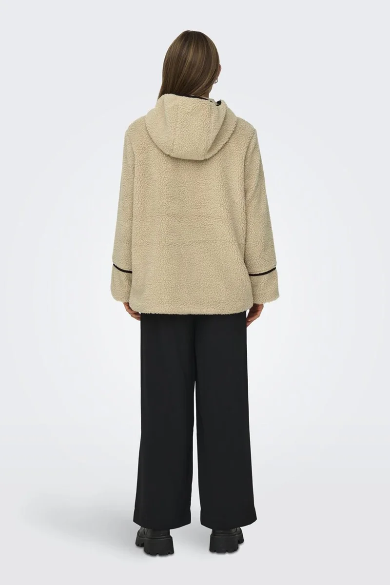 اونلي Onlmandy Regular Fit Hooded Plush Coat Women's Coat 15324122