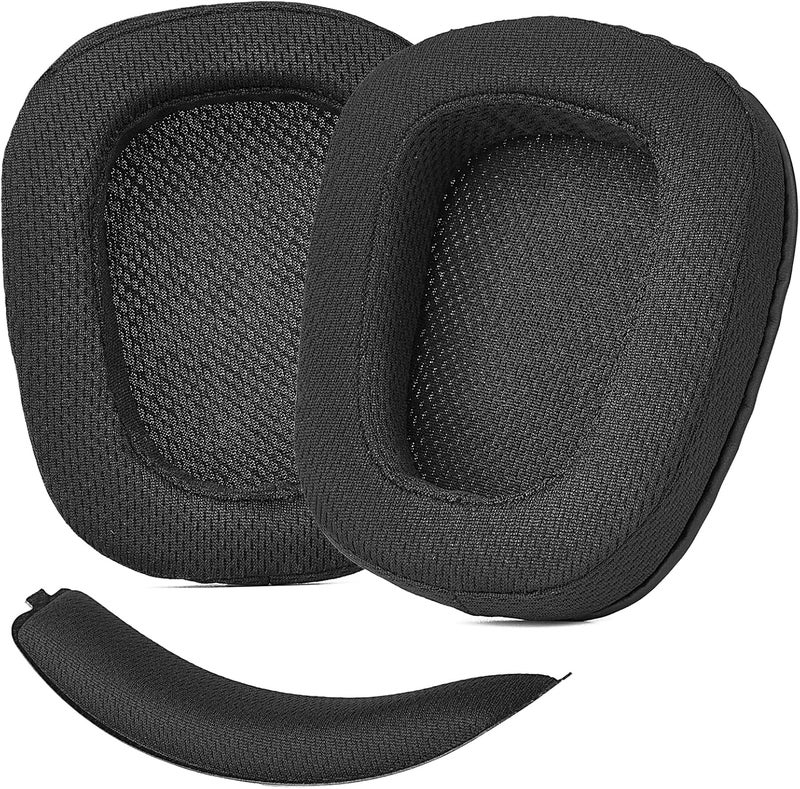 defean G933 G935 Ear Pads - Replacement Ear Cushion Earpads and Headband Compatible with Logitech G933 G935 G633 / g 933 g 935 g 633 Artemis Headphones (Fabric Ear Pads +Headband) - Image 1