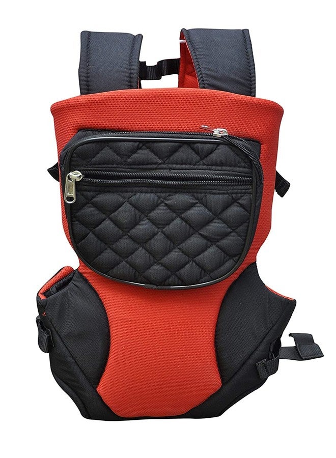 ANTIL'S Baby/Kids Carrier Cum Kangaroo Bag with Hip Seat for 4 to 18 Months with Additional Utility Pocket (Red)