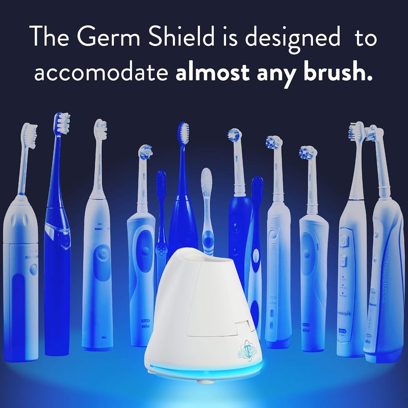 tao clean Germ Shield UV Toothbrush Sanitizer – Universal Cleaning Station that Accommodates all Manual and Electric Toothbrushes, Travel Friendly, Kills 99.9% of Germs - Image 2