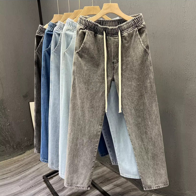 Unisex Classic Denim Jeans Loose Fit Daily Outdoor Wear - Image 3