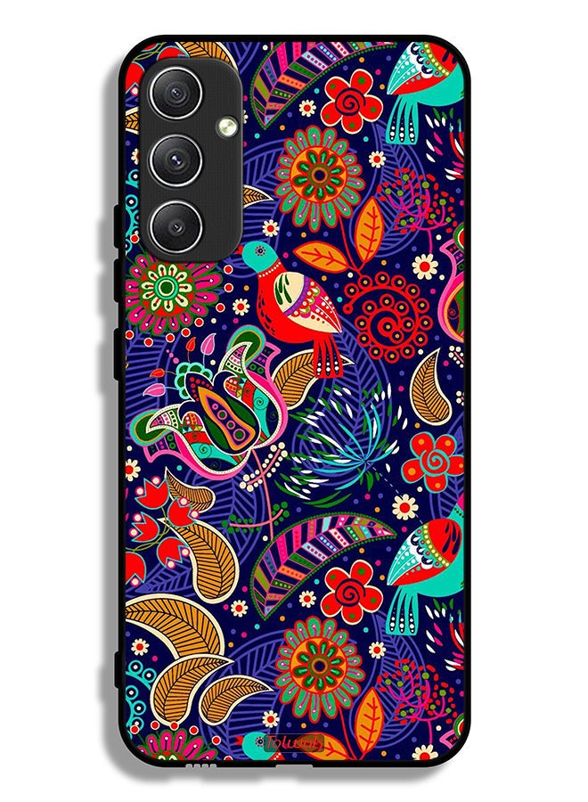 Tolwak Samsung Galaxy A34 5G Protective Case Cover Birds And Floral Pattern - Image 1