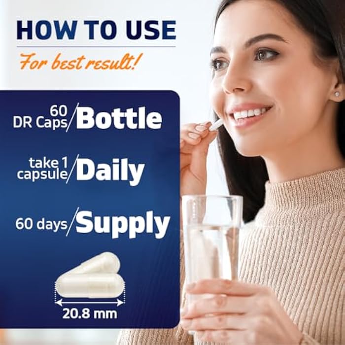 Vitamatic Bifidobacterium Bifidum - 10 Billion per DR Capsule - 60 Count - Digestive Support - Made with Prebiotic Inulin Fiber - Image 3