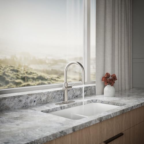 KOHLER Touchless Pull Down Kitchen Faucet, 3-Spray, Vibrant Stainless, with Touchless Activation and LED Light Indicating Ready Use - Image 4