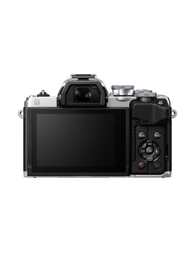 OLYMPUS E-M10 Mark IV Silver Micro Four Thirds System Camera 20MP Sensor 5-Axis Image Stabilization 4K Video Wi-Fi - Image 1