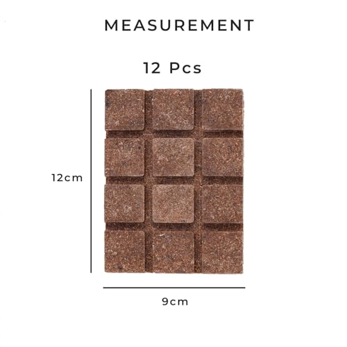Jukusa Natural Fire Starters for Fireplace, Campfires, Fire Pit, BBQ Grill, Wood Stove, All Weather Charcoal Starter, Firelighters & Odorless Fire Starter (12 Cube) - Image 5