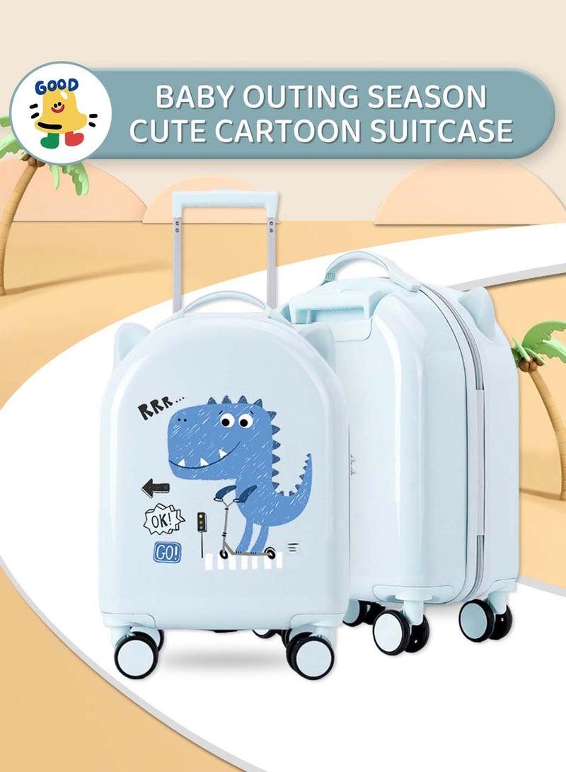 Moovant 18 Inch Kids Luggage with Cute Cartoon Design, Lightweight Carry-on Luggage, Durable Toddler Suitcase with Wheels, Waterproof and Fall-Proof Travel Luggage Trunk for Boys and Girls  - Image 3