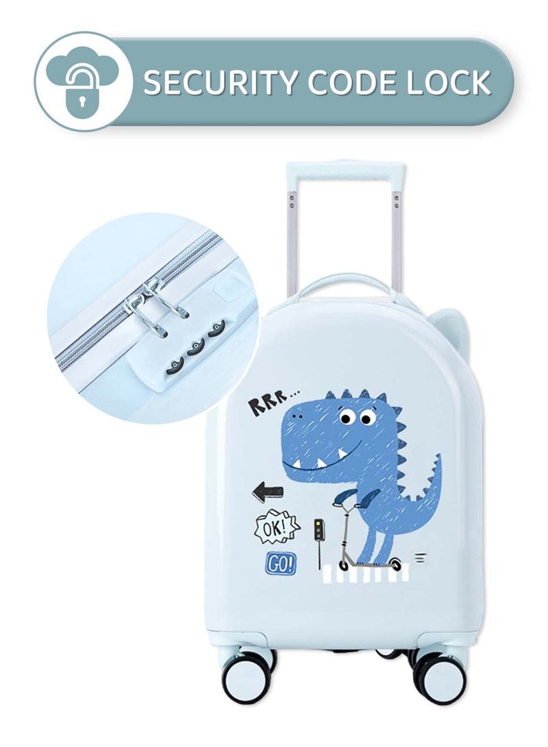Moovant 18 Inch Kids Luggage with Cute Cartoon Design, Lightweight Carry-on Luggage, Durable Toddler Suitcase with Wheels, Waterproof and Fall-Proof Travel Luggage Trunk for Boys and Girls  - Image 5
