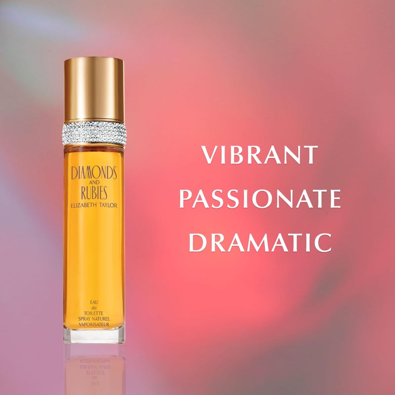 Elizabeth Taylor Women's Perfume, Diamonds and Rubies, Eau De Toilette EDT Spray, 3.3 Fl Oz - Image 3