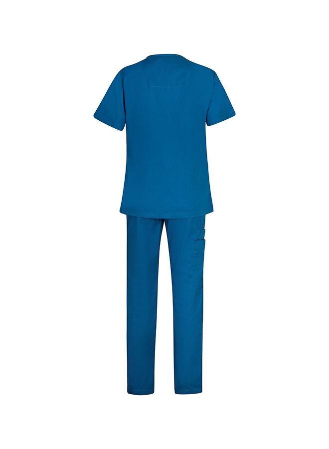 Klothon Medical Scrub Suit - Dark Marine, Polycotton Scrub For Women - Image 2