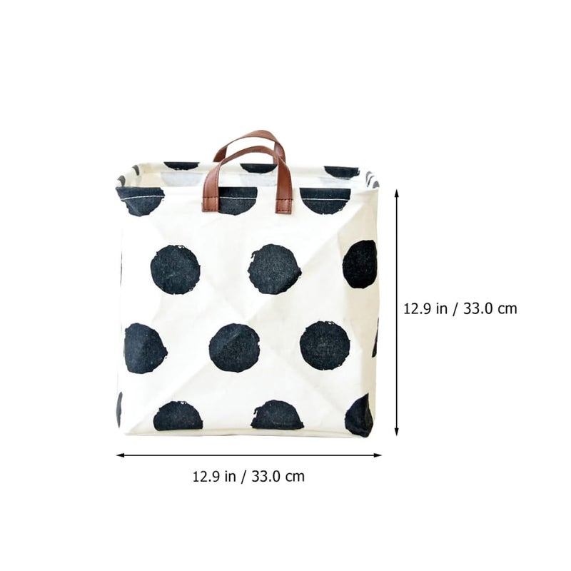 Foldable Square Laundry Basket Large Clothes Organizer Bin With Cotton Linen Fabric - Image 5