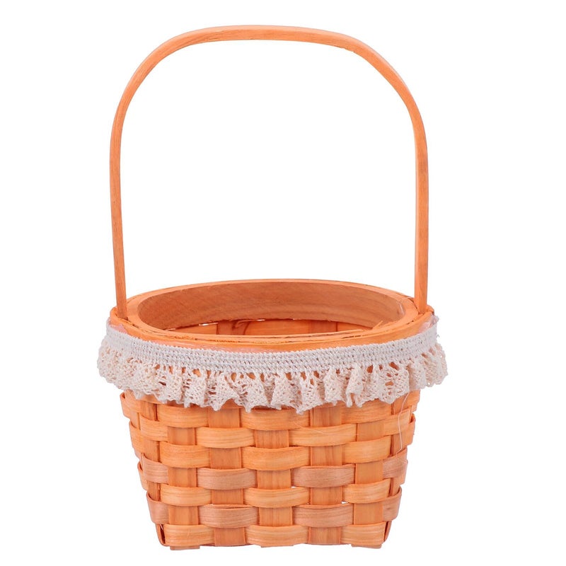 Creative Mini Wood Woven Fruit Basket Handheld Prop Foto Studio - Image 2