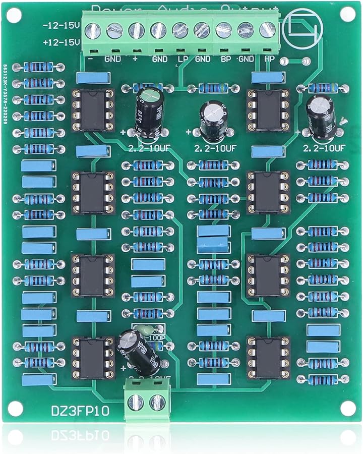 NE5532 لوحة مكبر صوت مسبق ثلاثي القنوات مع إخراج للأصوات العالية والمتوسطة والمنخفضة - Image 1