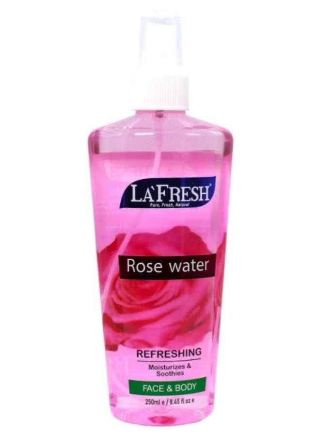 لا فريش ماء الورد LA Fresh سعة 250 مل – تونر منعش ومرطب للوجه والجسم - Image 2
