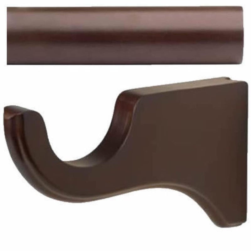 Kirsch Wood Trends Classics 3 1/2" Return Center Bracket for 1 3/8" pole, Mahogany (MPN# 5611EG083) - Image 2