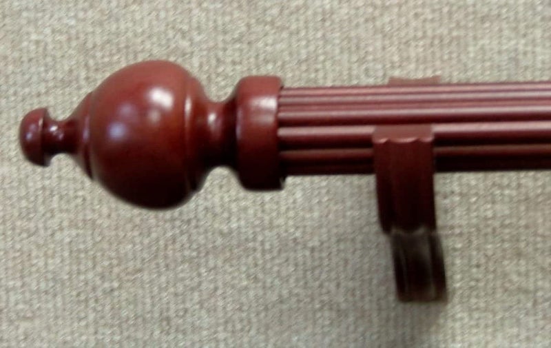 Kirsch Wood Trends Classics 3 1/2" Return Center Bracket for 1 3/8" pole, Mahogany (MPN# 5611EG083) - Image 5