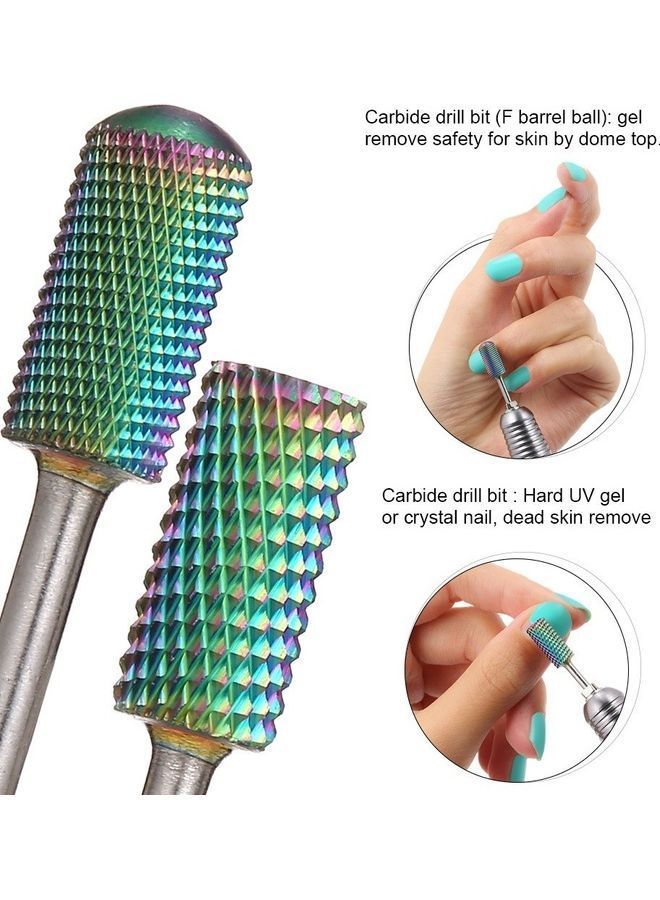 NIBEMINENT 7-Piece Diamond Nail Drill Bits Set Multicolour - Image 4