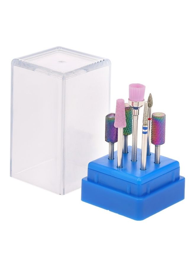 NIBEMINENT 7-Piece Diamond Nail Drill Bits Set Multicolour - Image 1