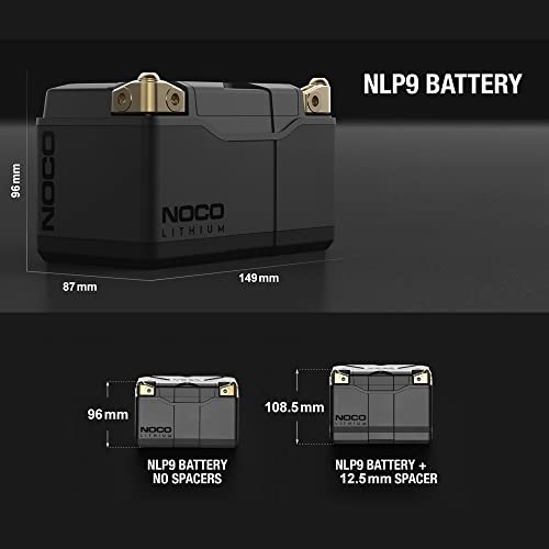 NOCO Lithium NLP9: Ultra-Light 12V Lithium Powersport Battery – Group 9 – 3Ah – 400A Start Power – Intelligent BMS – UL Certified - Image 3