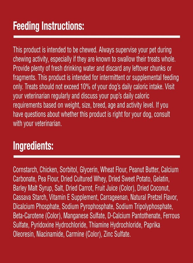 سمارت بونز، بدون ألوان صناعية أو مواد حافظة، قطع مضغ على شكل بريتزل، دلل كلبك بقطعة مضغ ممتعة الشكل وخالية من الجلد الخام، 8 قطع (عبوة واحدة) - Image 3