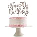 LeeSky Happy 70th Birthday Cake Topper Rose Gold Glitter 70th Anniversary Cake Topper 70 Birthday Cake Topper Rose Gold 70th Birthday Cake Decorations for Women - Image 4