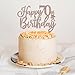 LeeSky Happy 70th Birthday Cake Topper Rose Gold Glitter 70th Anniversary Cake Topper 70 Birthday Cake Topper Rose Gold 70th Birthday Cake Decorations for Women - Image 2