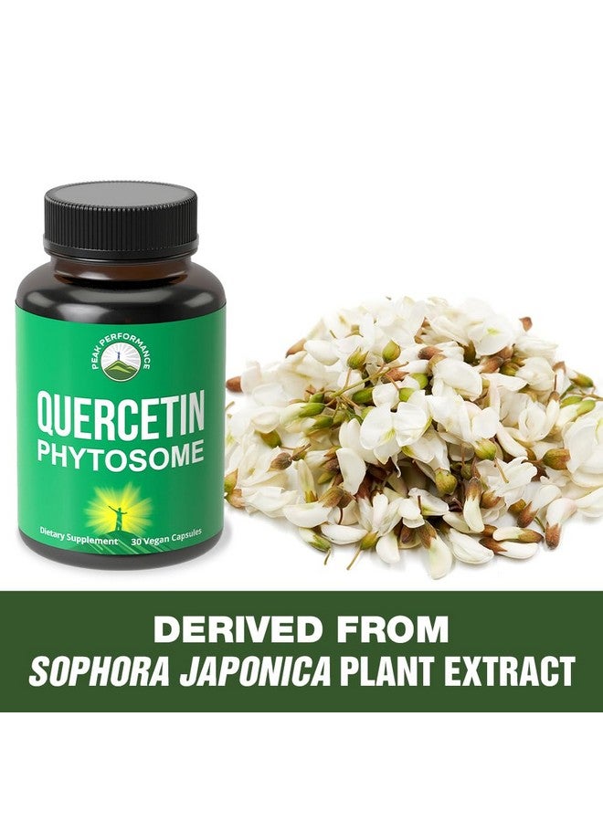 Peak Performance Ultra Pure Quercetin Phytosome Vegan Capsules - Rich Sophora Japonica Extract for Max Absorption Now. Quercetin 250mg Supplement Capsules. Made in USA - Image 3