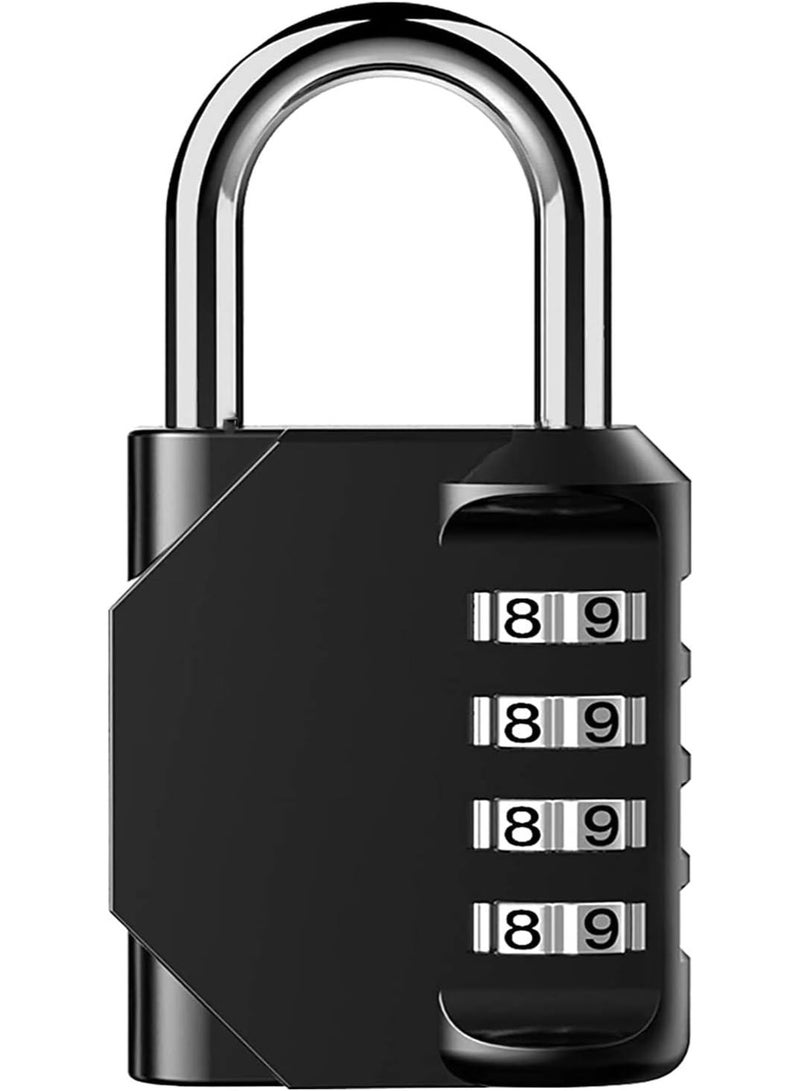 SUNSAR Combination Locker Padlock, 4 Digit Coded Padlock, Gym Lock, School Locker Lock, Weatherproof Combination Lock Outdoor (1pcs) - Image 1