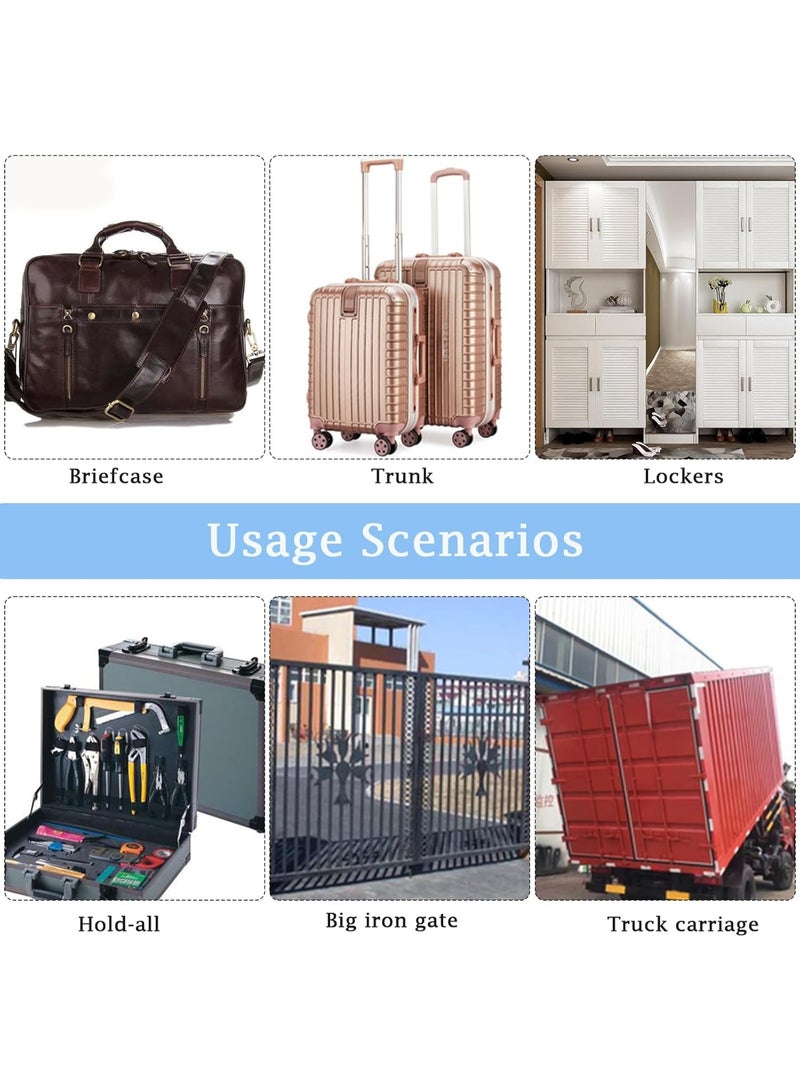 SUNSAR Combination Locker Padlock, 4 Digit Coded Padlock, Gym Lock, School Locker Lock, Weatherproof Combination Lock Outdoor (1pcs) - Image 5