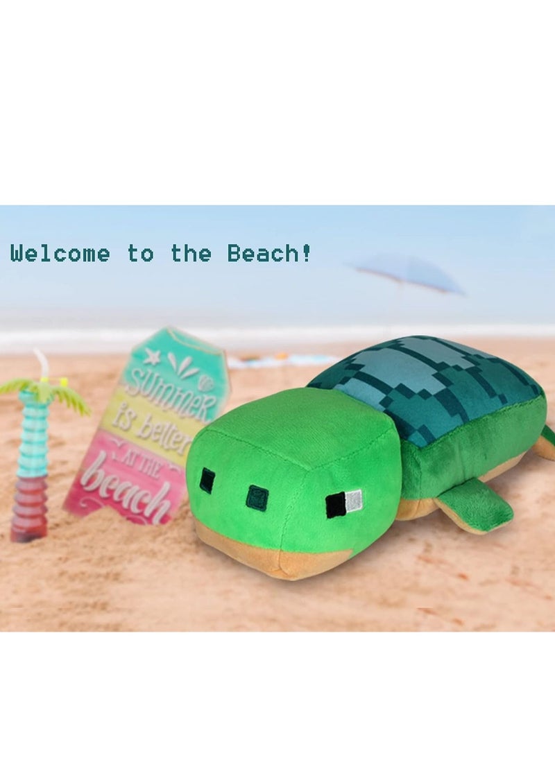 null - Minecraft Sea Turtle Plush 7.8 in Character Dolls, Soft, Collectible Gift for Fans Age 3 and Older - Image 1