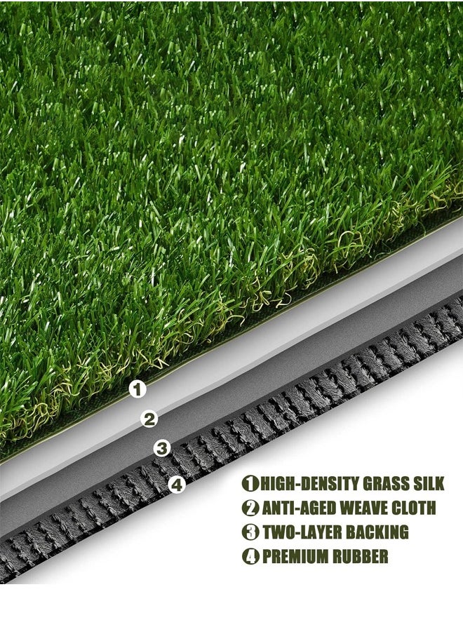 HQ-GAMING - Artificial Grass Carpet, Realistic Artificial Grass Rug Indoor Outdoor, Professional Dog Grass Mat Large Turf Outdoor Rug for Patio Lawn Decoration Portable Trainig Pad 1*4M - Image 1