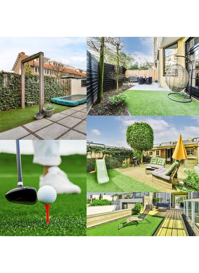 HQ-GAMING - Artificial Grass Carpet, Realistic Artificial Grass Rug Indoor Outdoor, Professional Dog Grass Mat Large Turf Outdoor Rug for Patio Lawn Decoration Portable Trainig Pad 1*4M - Image 1