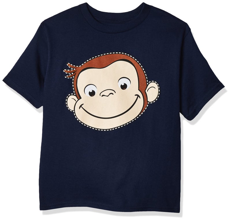 Curious George Little Boys' Toddler Short Sleeve T-Shirt, Navy, 5T - Image 5